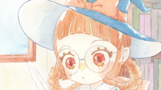 魔女　透明水彩　ちびキャラ　ミニキャラ