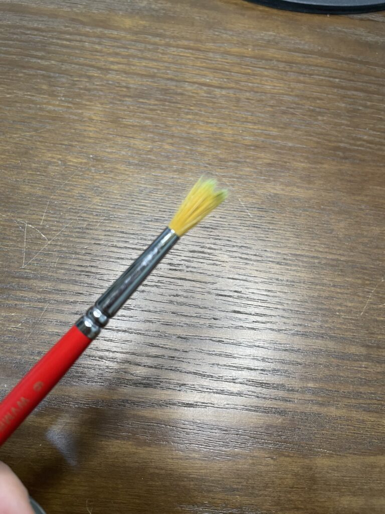 透明水彩　ドライブラシ技法